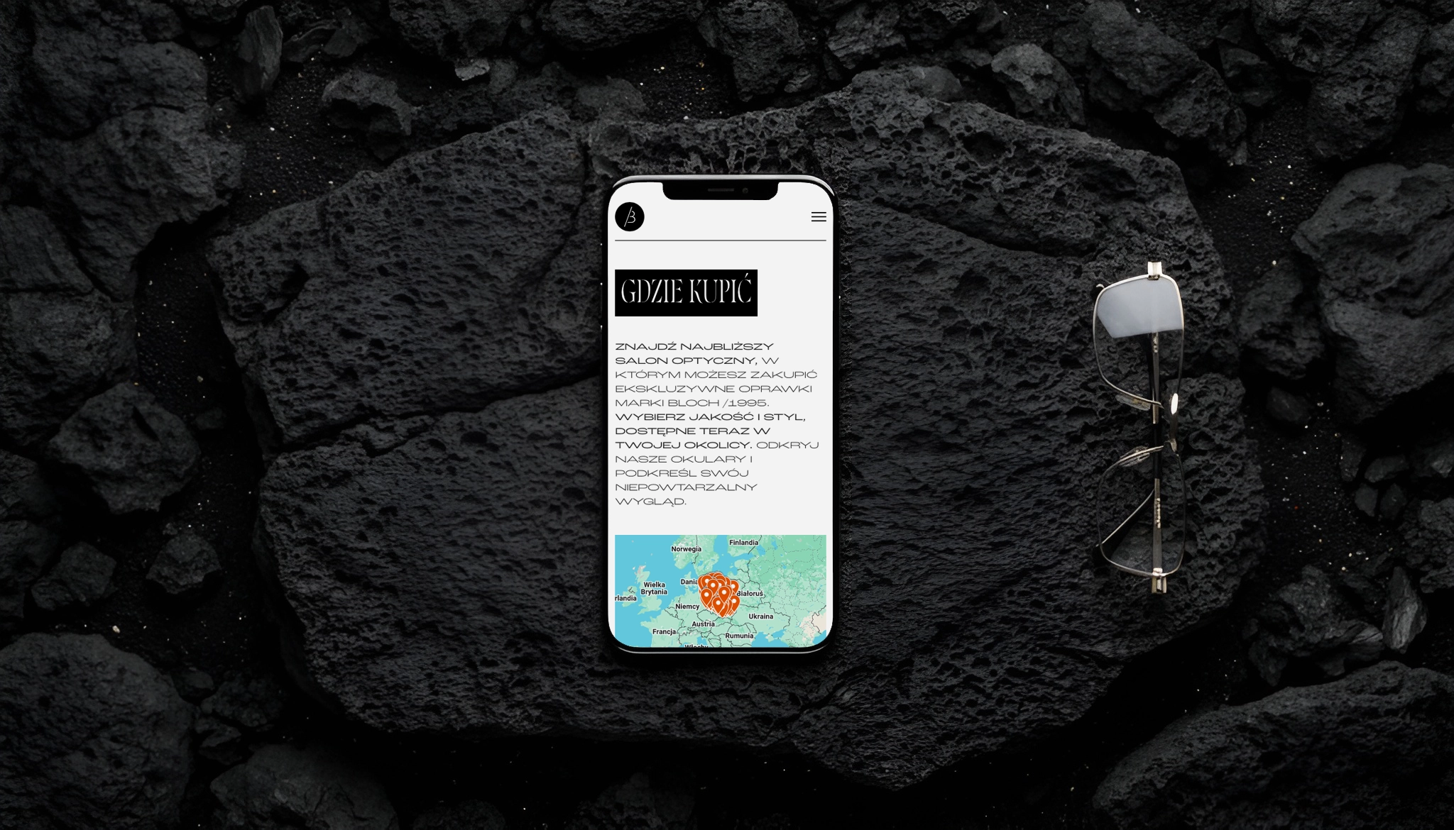 Wizualizacja sekcji gdzie kupić na stronie internetowej